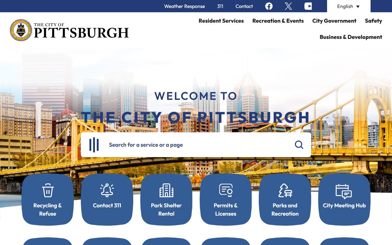 Pittsburgh Police Department records request system for incident and accident reports