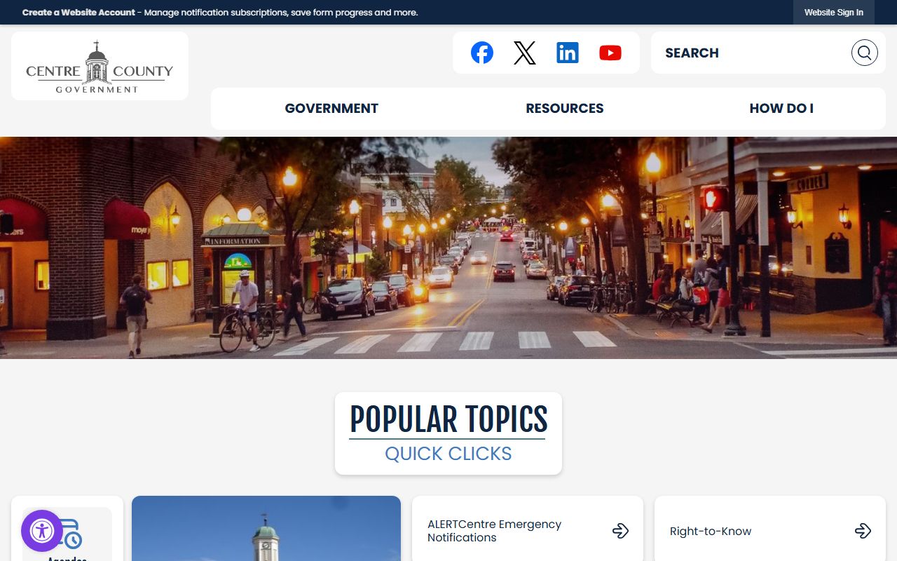 Centre County Prothonotary and Clerk of Courts combined office for court records