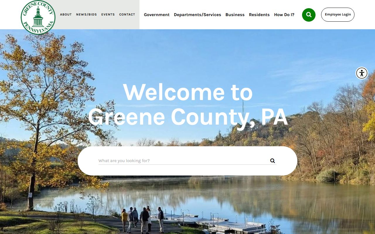 Greene County government website for court records