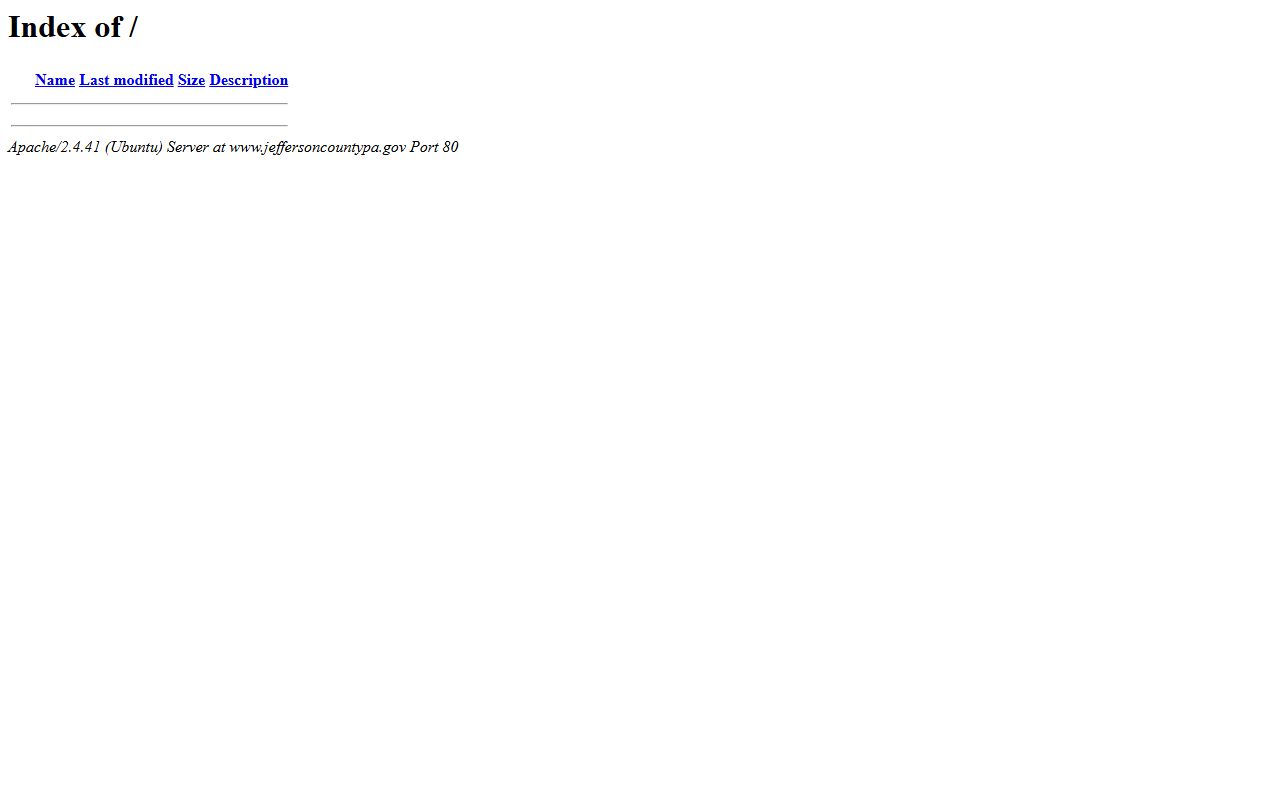 Jefferson County government website with court records and docket information